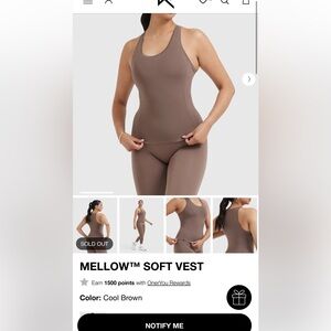 ONER ACTIVE MELLOW SOFT VEST Cool Brown